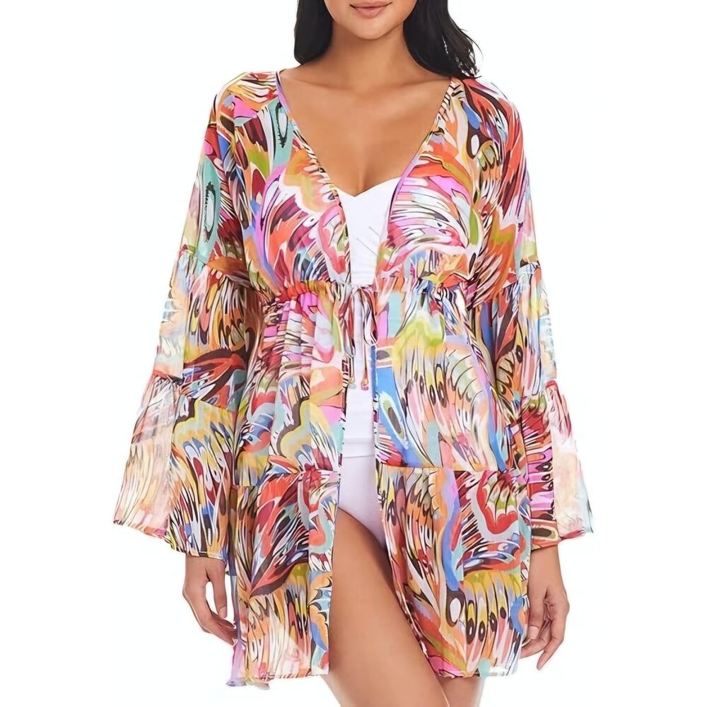 Bleu by Rod Beattie Women's Break The‎ Mold Cover Up Multicolor Size Medium M